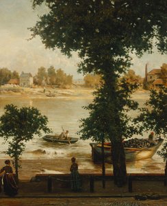 Una tarde de verano en Cheyne Walk, 1870-71 de Cecil Gordon Lawson