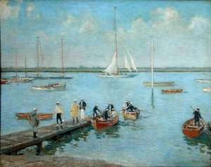 Marineros en un barco de Cecil King