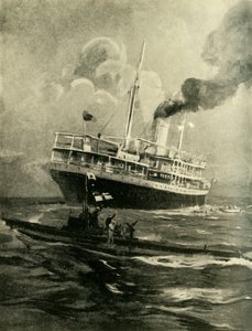 El hundimiento del Falaba, Primera Guerra Mundial, 28 de marzo de 1915, c1920