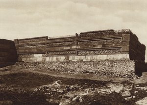 Mexico: Ruinas de Mitla, Estado Oaxaca (b/w photo)