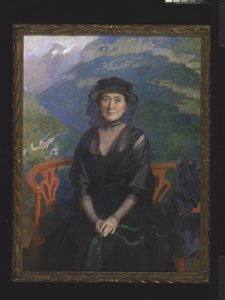 Retrato de la Sra. Addison C. Harris (óleo sobre lienzo) de Cecilia Beaux