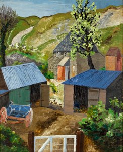 El corral, Dorset de Cedric Morris