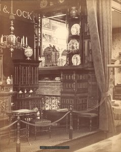 Exhibición de muebles de Collinson & Lock (fotografía de albúmina plateada)