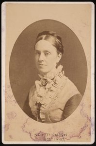 Retrato de Lady Frances Anna Blandy Thomson, Baronesa Kelvin 1837-1916, 1876 de Centennial Photographic Company