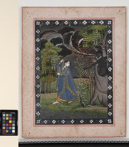 Abhisarika Nayika, c.1820 de Central Indian School