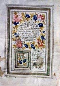 Título médico emitido en Roma por Giovanni Maria Lancisi (1654-1720) de Central Italian School