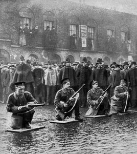 Enfrentamiento en Sidney Street, Stepney, Londres, 3 de enero de 1911 de Central Press