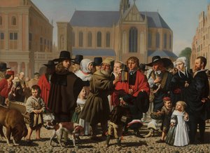Diógenes buscando un hombre honesto, 1652 de Cesar Boetius van Everdingen