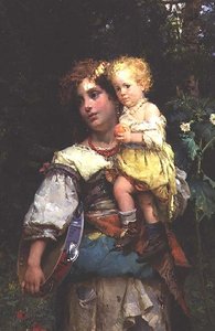 Mujer y niño