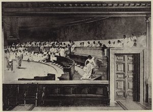 El juicio de Catilina (litografía)