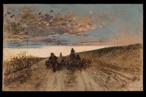 Volviendo al redil (óleo sobre lienzo) de Cesare Laurenti