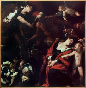 El martirio de Santa Rufina y Santa Secunda (La pintura de tres artistas) de Cesare Morazzone Pier Francesco and Cerano Procaccini