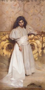 Retrato de la hija Irene de Cesare Tallone