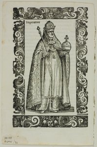 Hoja de Habiti antichi e moderni, placa 92 de xilografías de libros del siglo XVI de Cesare Vecellio