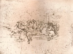 Copia de parte del cartón de la Batalla de Anghiari, c. 1505-c. 1523, 1883