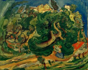 Ch. Soutine, paisaje en el sur de Francia