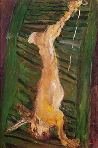 Liebre en un postigo verde, c.1924-25