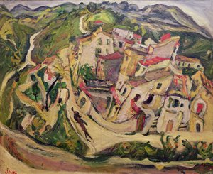 Casas en Cagnes, 1923 de Chaim Soutine