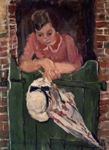 Mujer con una Sombrilla – Siglo XX – Expresionismo Francés de Chaim Soutine