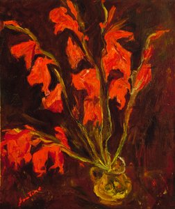 Gladiolos rojos, c.1919 de Chaim Soutine