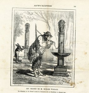 Ilustración de Cham (1819-1879) en Le Charivari de Amédée de Noé