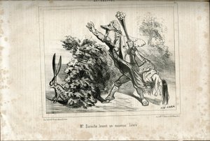 Ilustración de Cham (1819-1879) en Le Charivari de Amédée de Noé