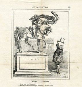 Ilustración de Cham (1819-1879) en Le Charivari de Amédée de Noé