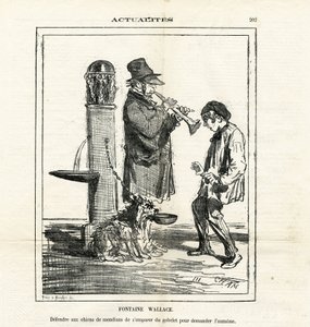 Ilustración de Cham (1819-1879) en Le Charivari de Amédée de Noé