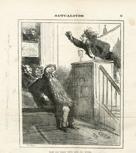 Ilustración de Cham (1819-1879) en Le Charivari de Amédée de Noé