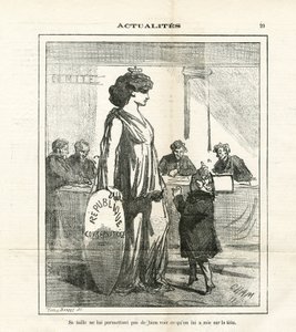 Ilustración de Cham (1819-1879) en Le Charivari de Amédée de Noé