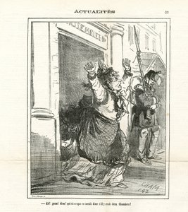 Ilustración de Cham (1819-1879) en Le Charivari de Amédée de Noé