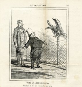 Ilustración de Cham (1819-1879) en Le Charivari de Amédée de Noé