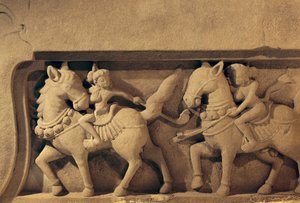 Relieve de jugadores de polo, estilo My Son