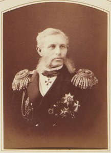 Amiral Grigory Butakov, pere des tactiques navales a vapeur - Retrato del almirante Grigory Ivanovich Butakov (1820-1882), por Bergamasco, Charles (Karl) (1830-1896). Foto del álbum de Charles Bergamasco