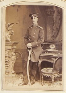 Georges I de Grece, roi des Hellenes - Retrato de Jorge I (1845-1913), rey de los helenos, por Bergamasco, Charles (Karl) (1830-1896). Foto del álbum de Charles Bergamasco