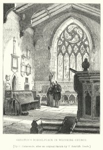 Lugar de Entierro de Smeaton en la Iglesia de Whitkirk (grabado) de Charles (after) Cattermole