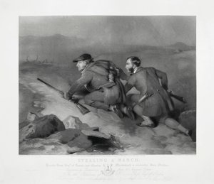 Marcha Robada, grabado por Edward Burton