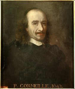 Retrato de Pierre Corneille (1606-1684) poeta dramático francés de Charles (after) Le Brun