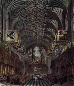 El coro, Capilla de San Jorge, Castillo de Windsor, de 