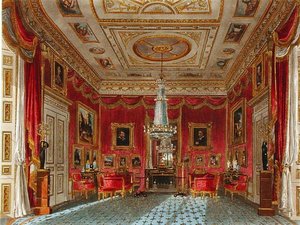 El salón de satén rosa, Carlton House, de 