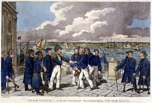 Greenwich, Despedida de Newcome a la Marina, lámina de 