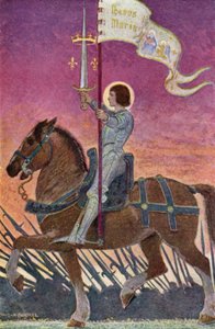 Juana de Arco: La Pucelle (litografía en color) de Charles A. Buchel