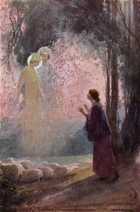Juana de Arco: La llamada (litografía en color) de Charles A. Buchel