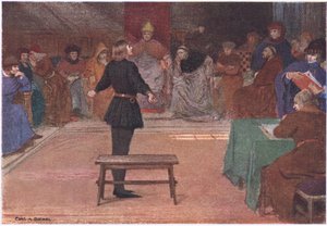 El juicio, de La historia de Juana de Arco publicada por George Harrap & Co Ltd de Charles A. Buchel