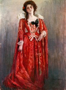 Noche de Reyes: La Condesa Olivia, Miss Maud Jeffries (litografía en color)