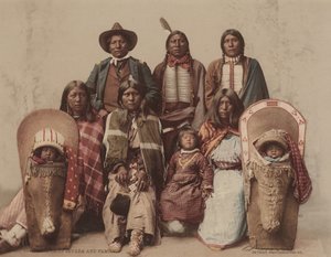 Jefe ute Severo y familia,c. 1885, publicado en 1899 (foto) de Charles A. Nast