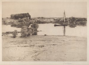 Sin Título (Escena Fluvial con Barco) de Charles A. Platt