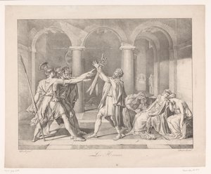 Eed de los Horacios Les Horaces (título sobre objeto) de Charles Achille D