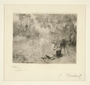 Pintura de Corot: después de Foubert
