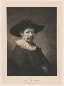 Retrato de Herman Doomer Le Doreur (título sobre objeto) de Charles Albert Waltner